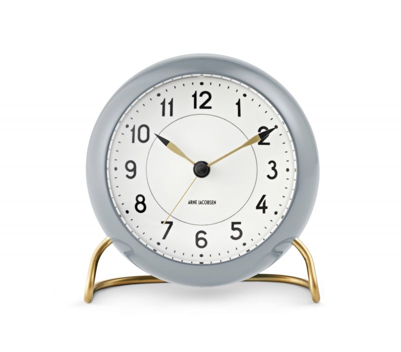 Arne Jacobsen Station Table clock Rosendahl Grey/White Timepieces SINGLE PIECES